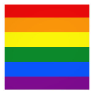 De kleuren van de regenboog foto afdruk