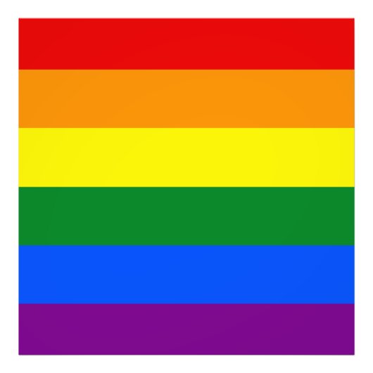 De kleuren van de regenboog foto afdruk (Voorkant)