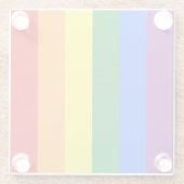 De kleuren van de regenboog glazen onderzetter (Achterkant)