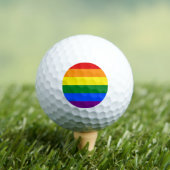 De kleuren van de regenboog golfballen (Insitu Shirt)