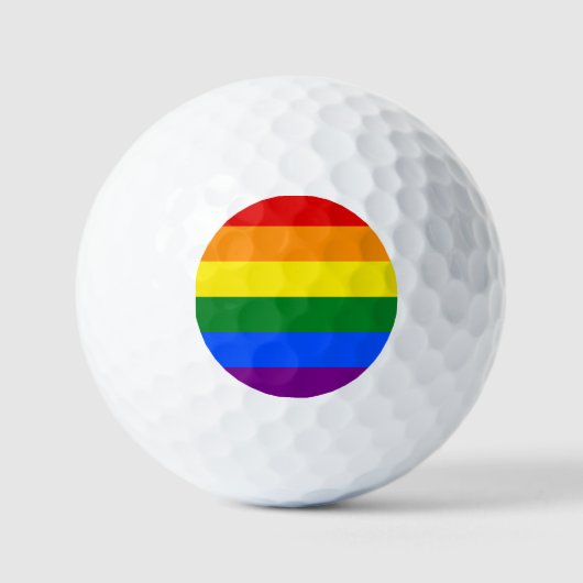 De kleuren van de regenboog golfballen (Voorkant)