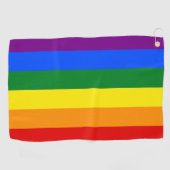 De kleuren van de regenboog golfhanddoek (Horizontaal)