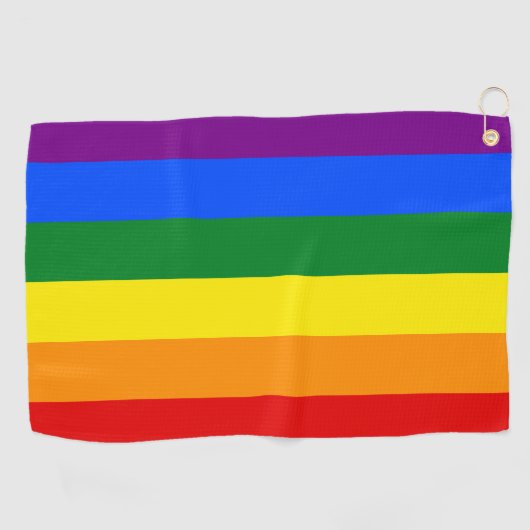 De kleuren van de regenboog golfhanddoek (Horizontaal)
