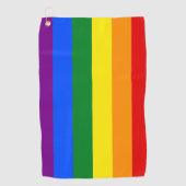 De kleuren van de regenboog golfhanddoek (Voorkant)