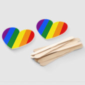 De kleuren van de regenboog handwaaier (Niet-gemonteerd)