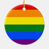 De kleuren van de regenboog keramisch ornament (Achterkant)