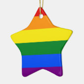 De kleuren van de regenboog keramisch ornament (Links)