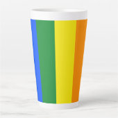 De kleuren van de regenboog latte mok (Voorkant)