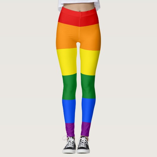 De kleuren van de regenboog leggings (Voorkant)