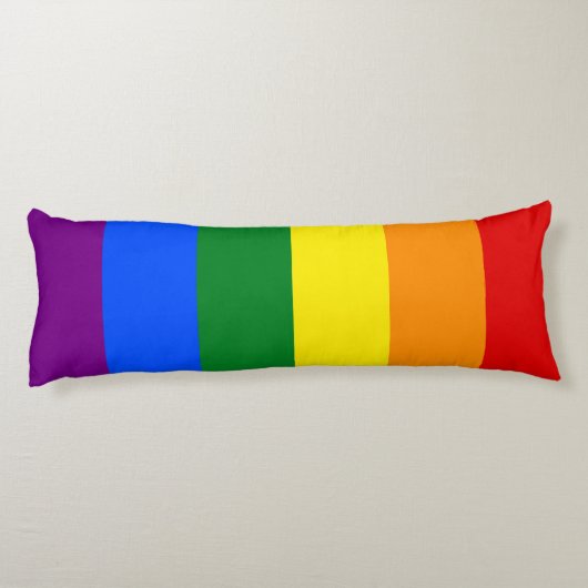 De kleuren van de regenboog lichaamskussen (Achterkant)