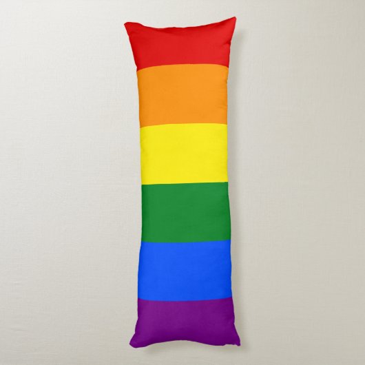 De kleuren van de regenboog lichaamskussen (Achterkant (Verticaal))