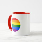 De kleuren van de regenboog mok (Voorkant links)