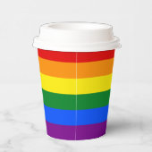 De kleuren van de regenboog papieren bekers (Rechts)