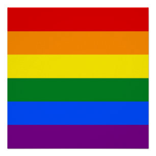 De kleuren van de regenboog perfect poster