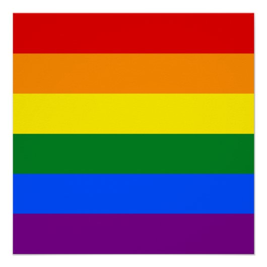 De kleuren van de regenboog perfect poster (Voorkant)