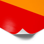 De kleuren van de regenboog perfect poster (Hoek)