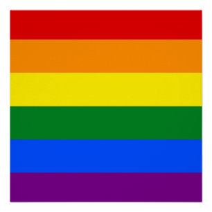 De kleuren van de regenboog perfect poster