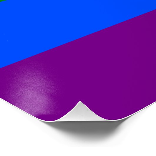 De kleuren van de regenboog perfect poster (Hoek)