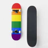 De kleuren van de regenboog persoonlijk skateboard (Voorkant)