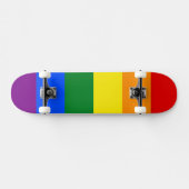 De kleuren van de regenboog persoonlijk skateboard (Horizontaal)