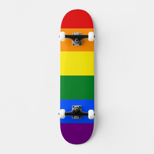 De kleuren van de regenboog persoonlijk skateboard (Voorkant)