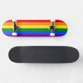 De kleuren van de regenboog persoonlijk skateboard (Horizontaal)