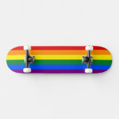 De kleuren van de regenboog persoonlijk skateboard (Horizontaal)