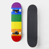 De kleuren van de regenboog persoonlijk skateboard (Voorkant)