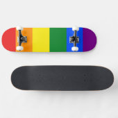 De kleuren van de regenboog persoonlijk skateboard (Horizontaal)