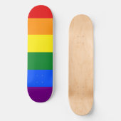 De kleuren van de regenboog persoonlijk skateboard (Voorkant)