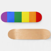De kleuren van de regenboog persoonlijk skateboard (Horizontaal)