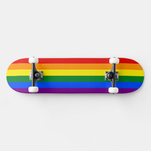 De kleuren van de regenboog persoonlijk skateboard (Horizontaal)