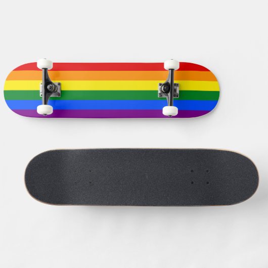 De kleuren van de regenboog persoonlijk skateboard (Horizontaal)