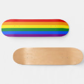 De kleuren van de regenboog persoonlijk skateboard (Horizontaal)