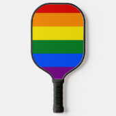 De kleuren van de regenboog pickleball paddle (Voorkant)