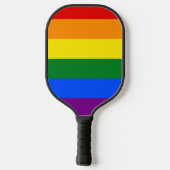 De kleuren van de regenboog pickleball paddle (Achterkant)