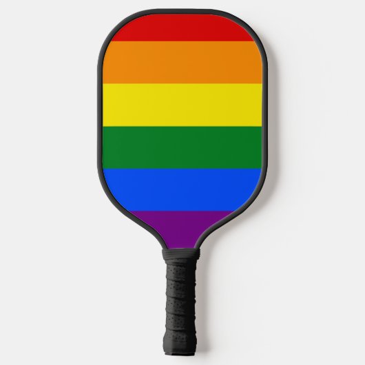 De kleuren van de regenboog pickleball paddle (Achterkant)