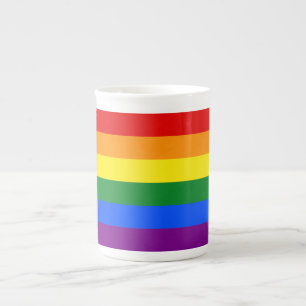 De kleuren van de regenboog porselein kop