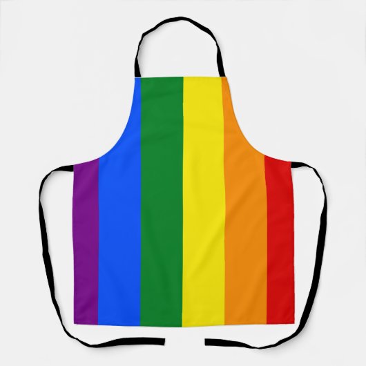 De kleuren van de regenboog schort (Voorkant)