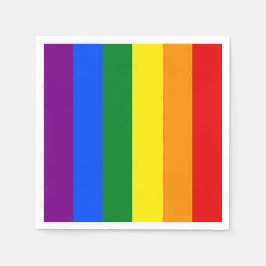 De kleuren van de regenboog servet (Voorkant)
