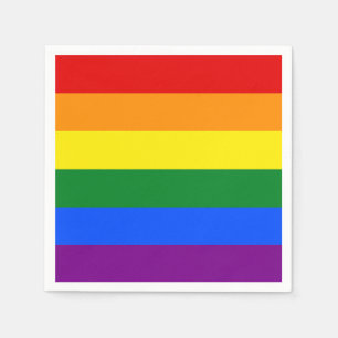 De kleuren van de regenboog servet