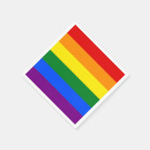 De kleuren van de regenboog servet (Hoek)