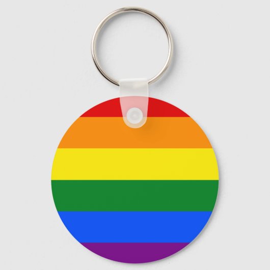 De kleuren van de regenboog sleutelhanger (Voorkant)