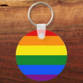 De kleuren van de regenboog sleutelhanger (Voorkant)