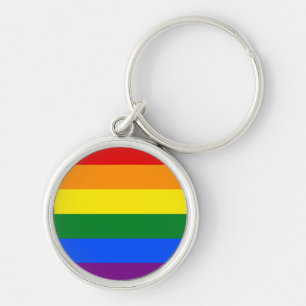 De kleuren van de regenboog sleutelhanger