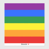 De kleuren van de regenboog sticker (Vel)