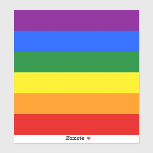 De kleuren van de regenboog sticker (Vel)