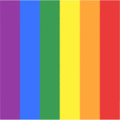 De kleuren van de regenboog sticker (Voorkant)