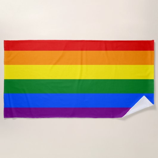 De kleuren van de regenboog strandlaken (Voorkant)