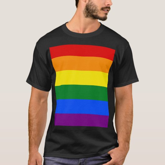 De kleuren van de regenboog t-shirt (Voorkant)